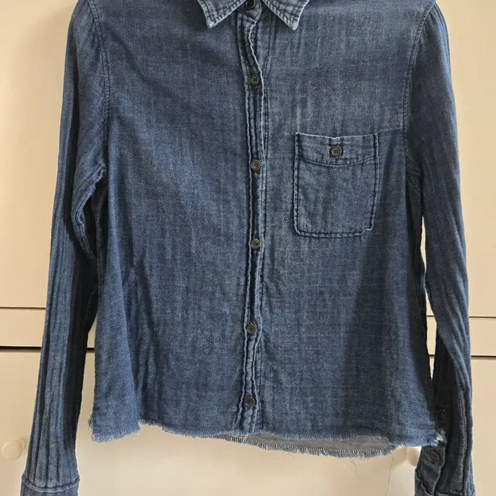 [BUNJANG] Monochrome Denim Shirt / 모노크롬 데님셔츠