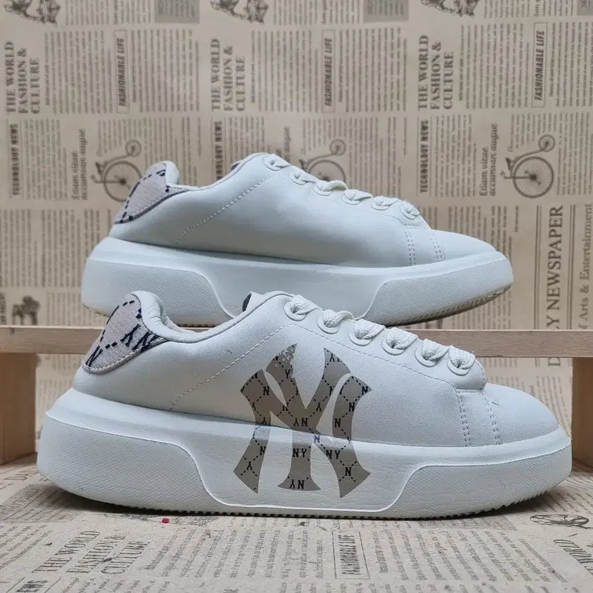 [BUNJANG] MLB Chunky Classic Heel Monogram 230 / MLB 청키클래식 힐모노그램 230