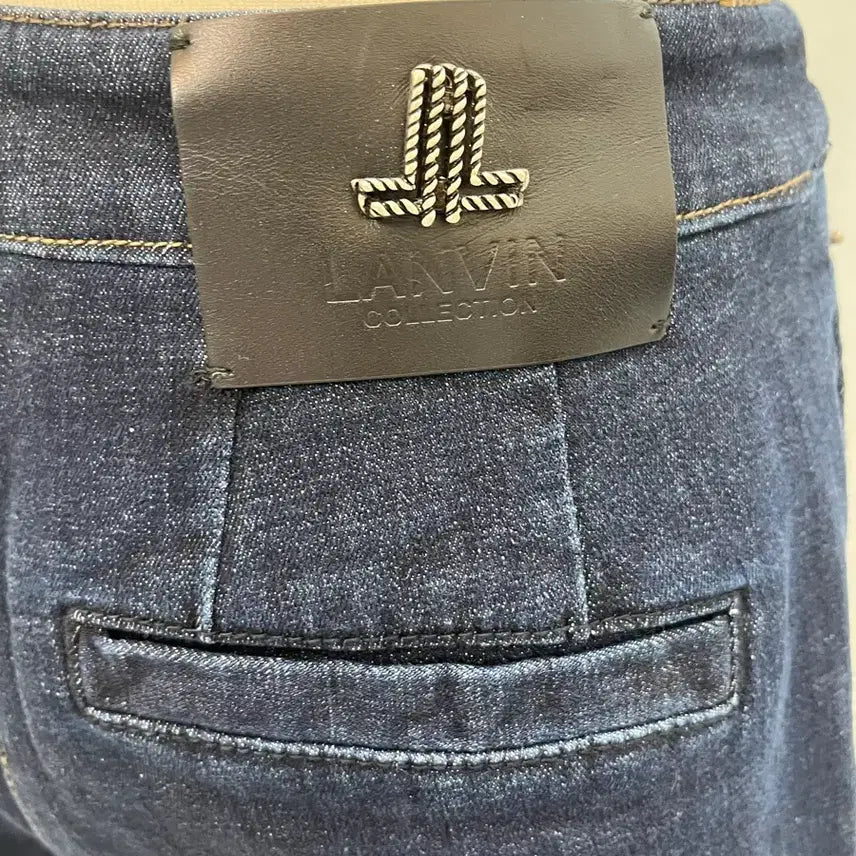 [BUNJANG] LANVIN 22 Collection Wide Denim Pants / 22년LANVIN 컬렉션 와이드 데님 팬츠 64