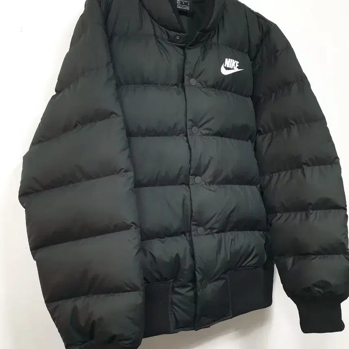 [BUNJANG] Nike Black Down Fill Bomber Jacket (M) / 나이키 검정색 다운 필 봄버 자켓 오리털 M사이즈