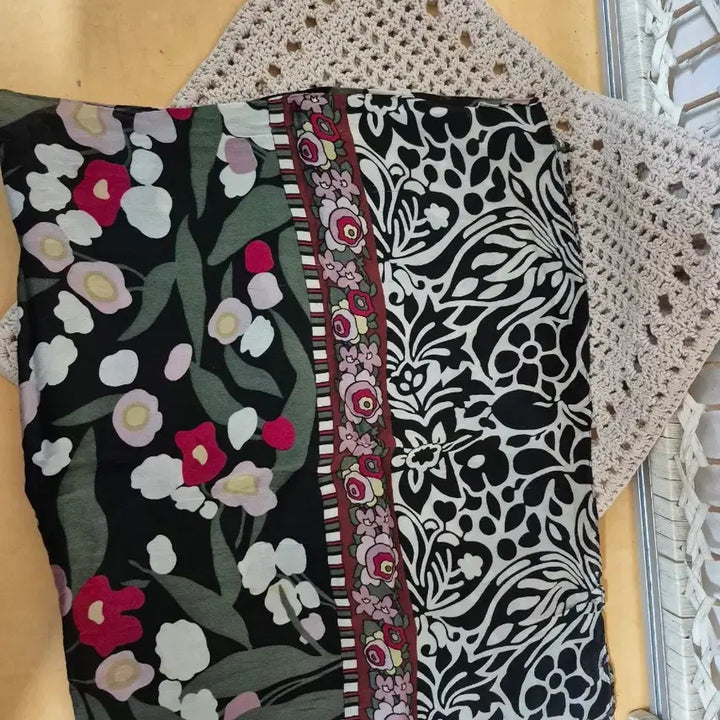 [BUNJANG] FD 100% Silk Long Scarf / FD정품실크100%롱스카프