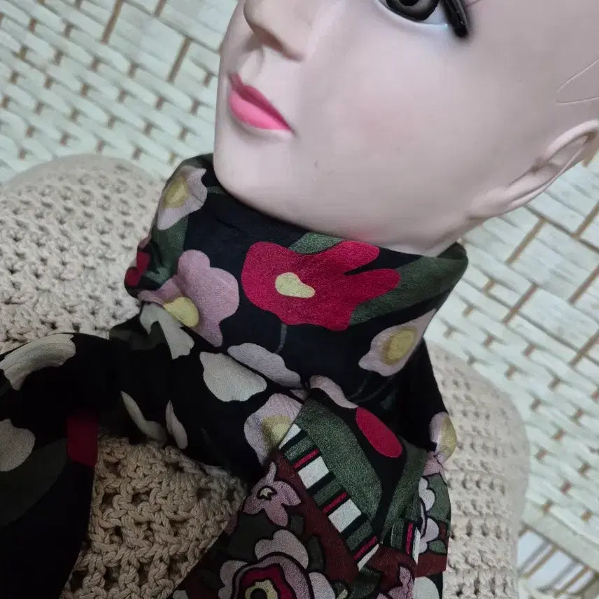 [BUNJANG] FD 100% Silk Long Scarf / FD정품실크100%롱스카프