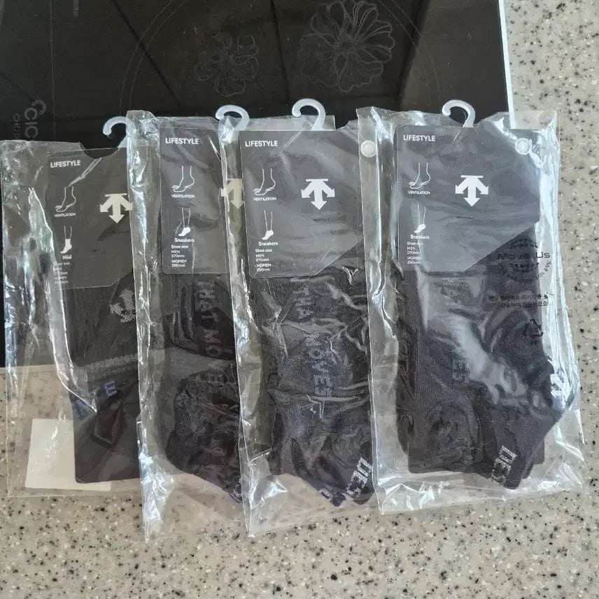 [BUNJANG] Descente Women's Socks Bundle Set / 데상트 여성 양말 4켤레 일괄