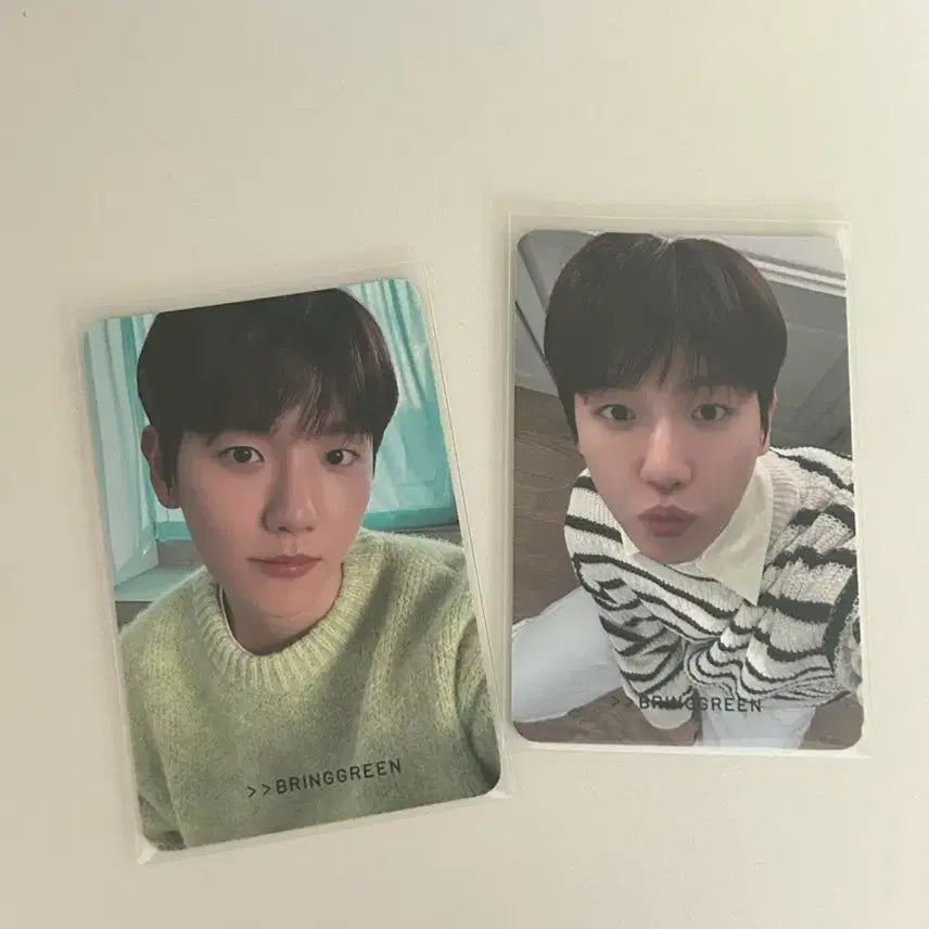 [BUNJANG] EXO Baekhyun Bring Green Photocard / 백현 브링그린 포카
