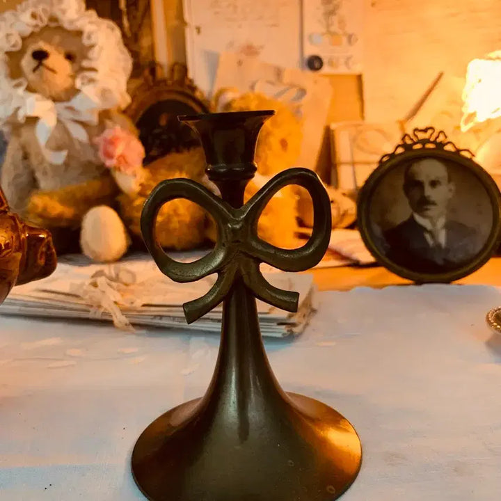 [BUNJANG] Vintage Ribbon Candle Holder / 빈티지 리본촛대