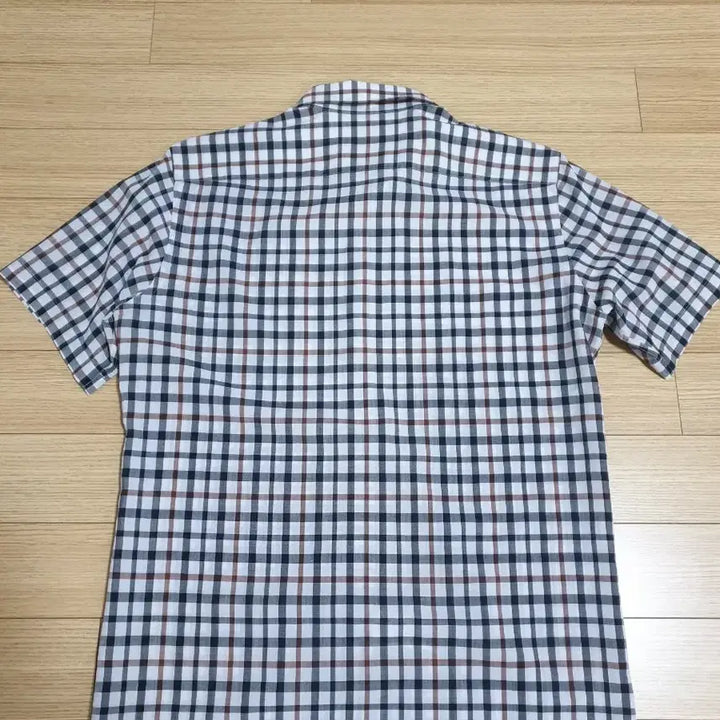 [BUNJANG] Daks Checkered Short Sleeve Shirt / 닥스 체크 반팔셔츠