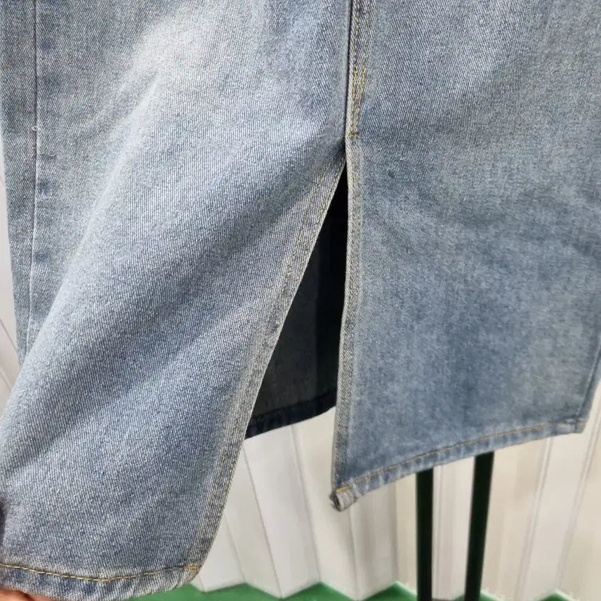 [BUNJANG] Denim Long Skirt / 청 데님 스커트 H라인 롱 스커트