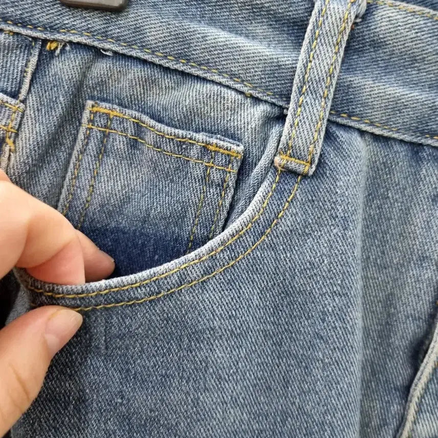 [BUNJANG] Denim Long Skirt / 청 데님 스커트 H라인 롱 스커트