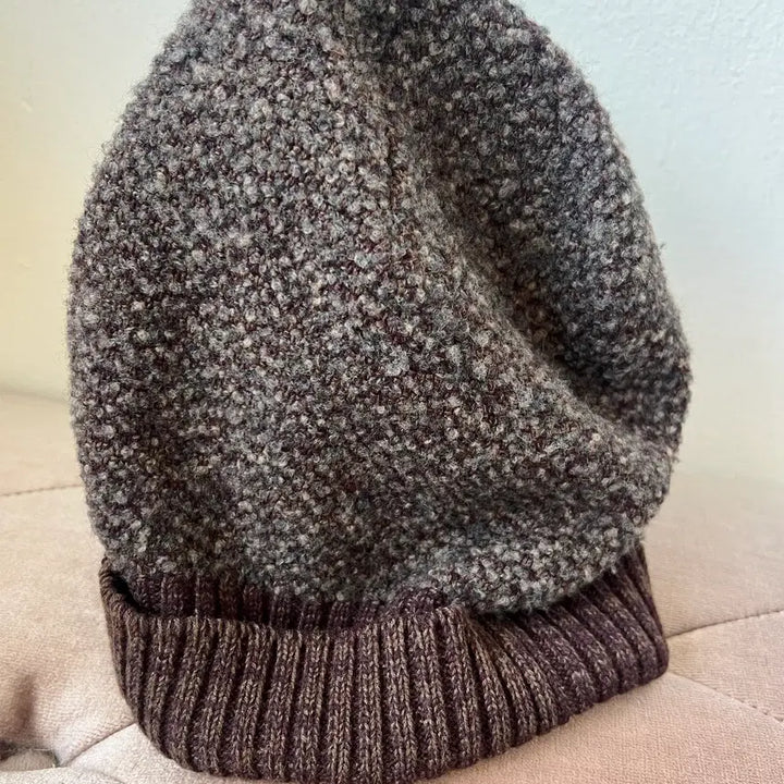 [BUNJANG] FURINA Brown Wool Knit Beanie / 프리나 FURINA  브라운 울니트모자 니트비니