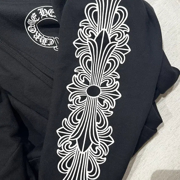 [BUNJANG] Chrome Hearts Floral Horseshoe Hoodie L / 크롬하츠 플로랄 홀스슈 후드티 L 라지