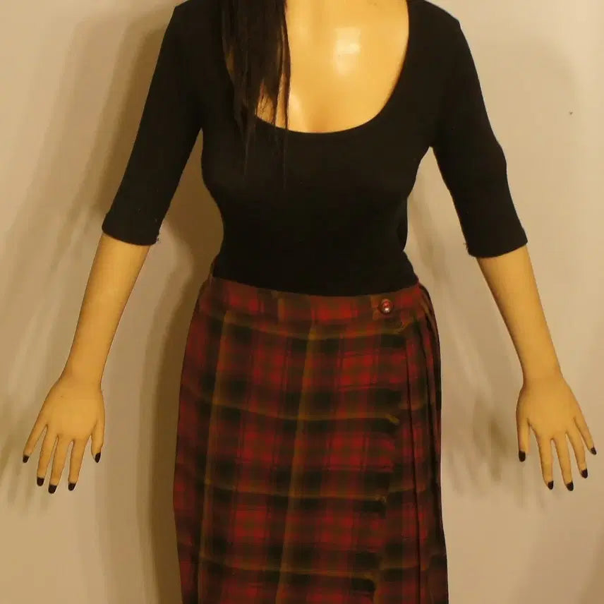 [BUNJANG] Vintage Skirt - Checkered Mini Skirt / 2087 미니스커트미니치마 주름치마 체크치마 빈티지스커트 롱스커트 롱치마