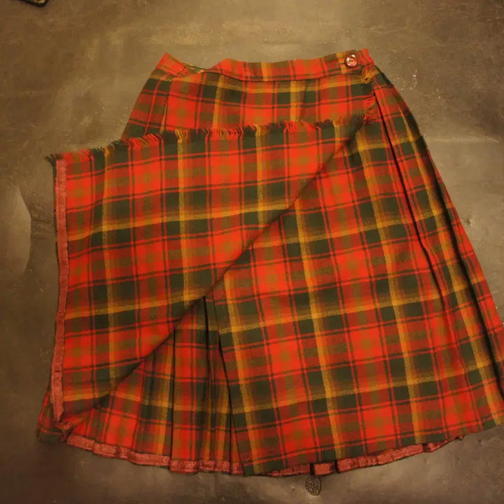 [BUNJANG] Vintage Skirt - Checkered Mini Skirt / 2087 미니스커트미니치마 주름치마 체크치마 빈티지스커트 롱스커트 롱치마