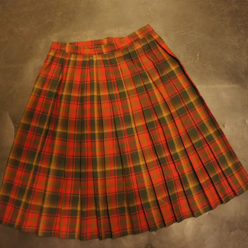 [BUNJANG] Vintage Skirt - Checkered Mini Skirt / 2087 미니스커트미니치마 주름치마 체크치마 빈티지스커트 롱스커트 롱치마