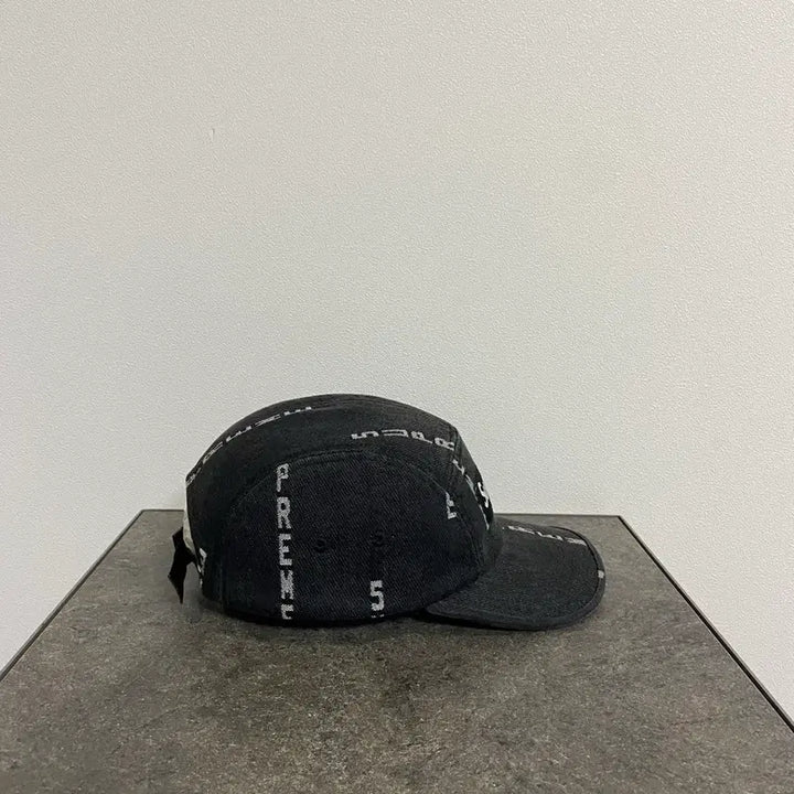 [BUNJANG] OS Supreme Box Logo Camp Cap Denim Black / (OS) 슈프림 박스로고 캠프캡 모자 데님 블랙