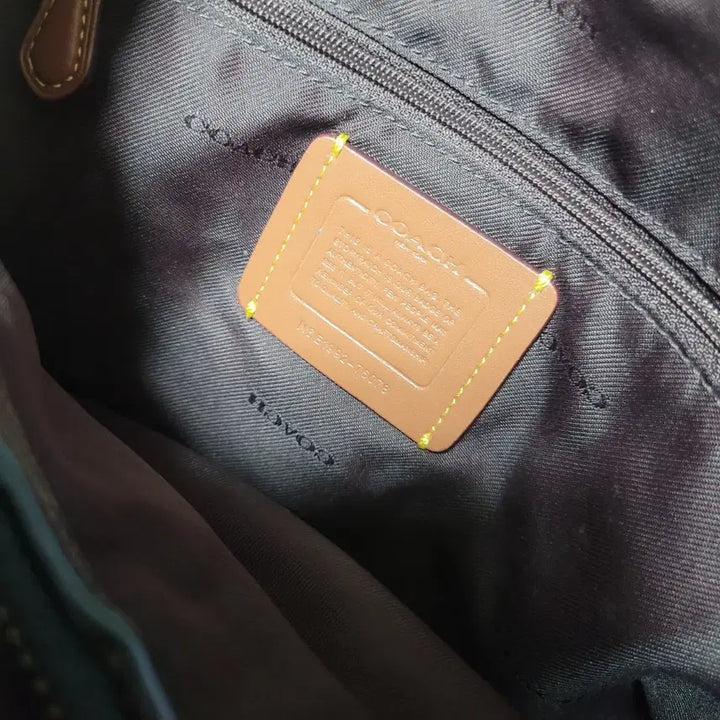 [BUNJANG] Coach Signature Leather Two-Way Shoulder Bag / 코치 정품 레더 시그니처 투웨이 숄더백