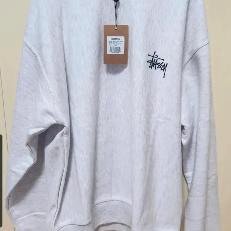 [BUNJANG] Stussy Basic Crewneck Sweatshirt - Light Grey (L) / 정품새상품>1장초특가>스투시 베이직 맨투맨/밝은그레이(L/XL)