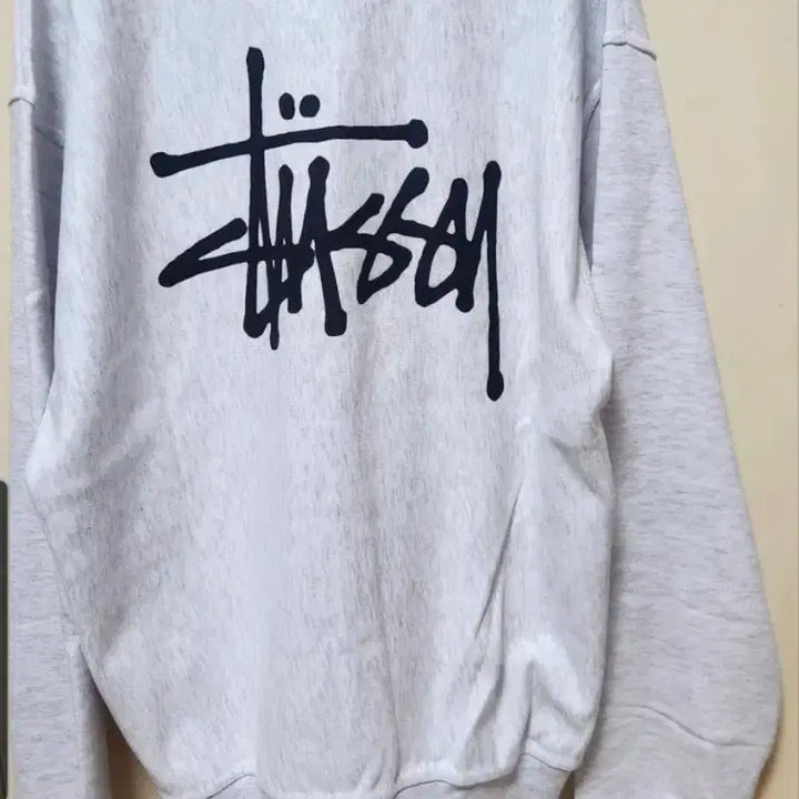 [BUNJANG] Stussy Basic Crewneck Sweatshirt - Light Grey (L) / 정품새상품>1장초특가>스투시 베이직 맨투맨/밝은그레이(L/XL)