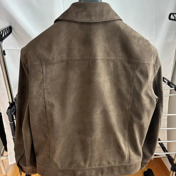 [BUNJANG] Mind Bridge Suede Trucker Jacket Brown 95 / 마인드브릿지 스웨이드트러커 브라운 95