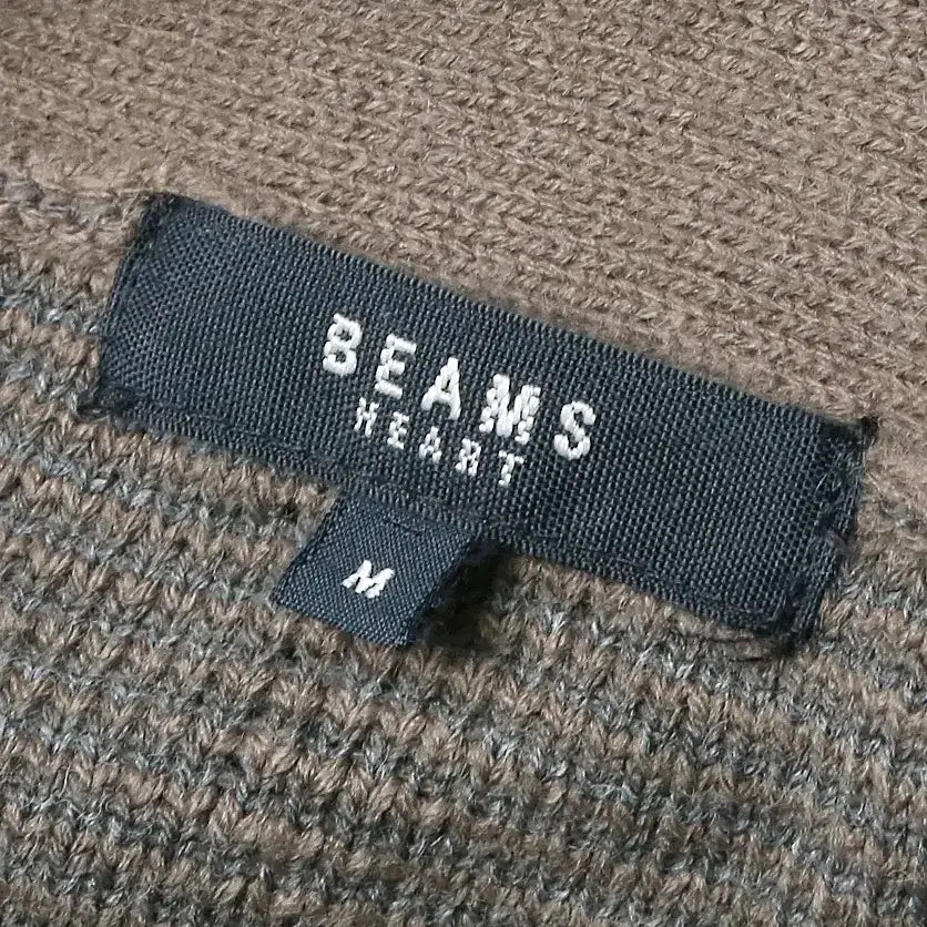 [SOLD OUT] 빔즈 하트 [Beams Heart] 빈티지 아가일 패턴 브이넥 니트가디건