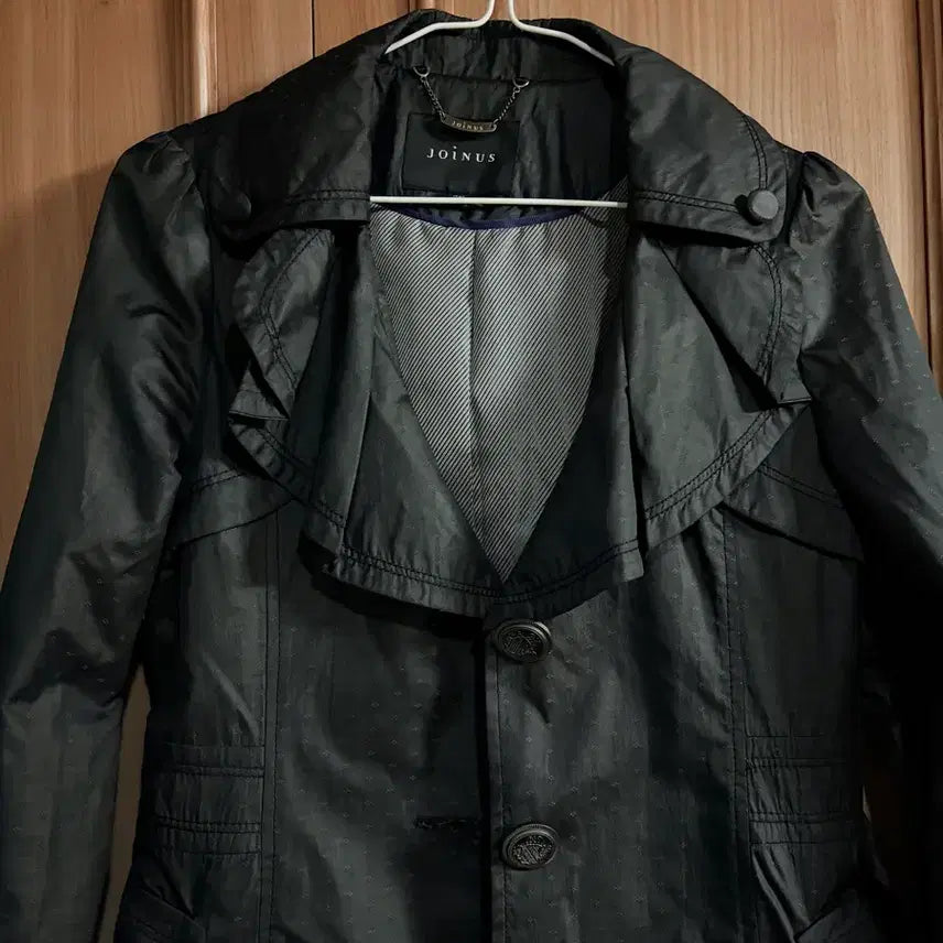 [BUNJANG] JOINUS Trench Coat - Black / 조이너스 봄 트렌치 코트 블랙 JOINUS