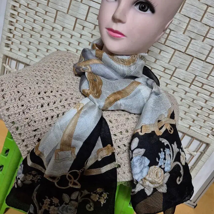 [BUNJANG] Silk Scarf / 시정품실크100%롱스카프