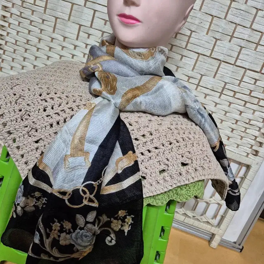 [BUNJANG] Silk Scarf / 시정품실크100%롱스카프