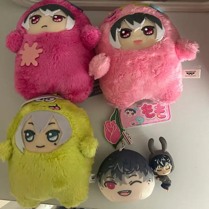 [BUNJANG] Idolish7 Re:vale Momo Mon-Nui Badges Bundle Set / 리바레 아이나나 아이돌리쉬세븐 유키 모모 몬누이 명찰 와루몬 만쥬 세트