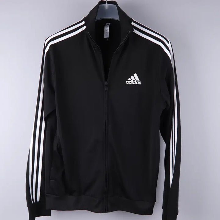 [BUNJANG] Adidas 3S Training Essential Track Jacket (Black, L) / 아디다스 3S 트레이닝 에센셜 트랙 자켓 저지 블랙 (L)