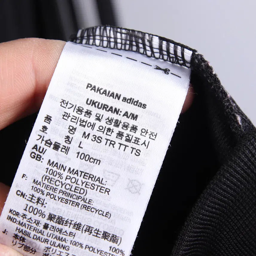 [BUNJANG] Adidas 3S Training Essential Track Jacket (Black, L) / 아디다스 3S 트레이닝 에센셜 트랙 자켓 저지 블랙 (L)