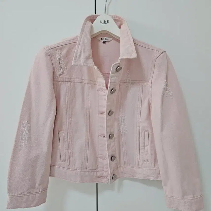 [BUNJANG] LAP Pink Denim Jacket / LAP 핑크 데님 자켓
