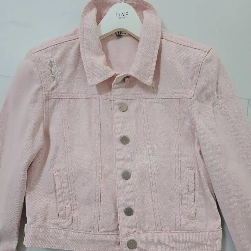 [BUNJANG] LAP Pink Denim Jacket / LAP 핑크 데님 자켓