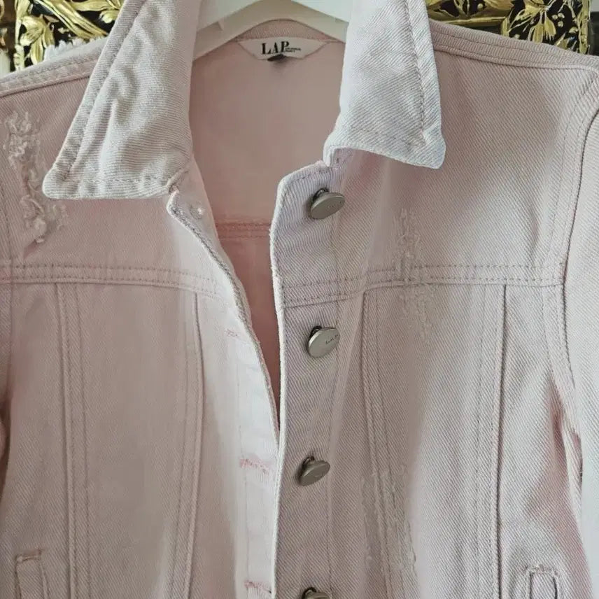 [BUNJANG] LAP Pink Denim Jacket / LAP 핑크 데님 자켓
