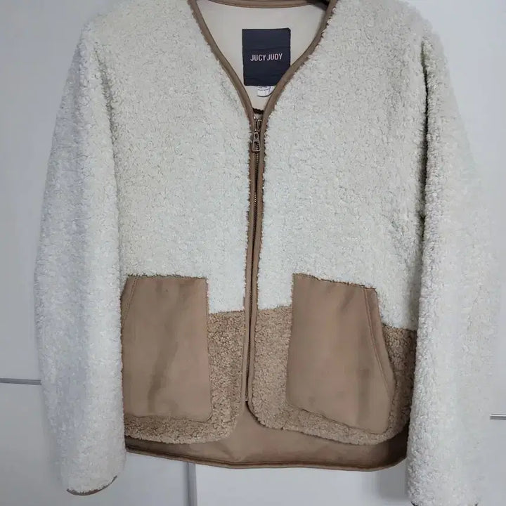 [BUNJANG] Juicy Judy Ivory Poodle Jacket / 쥬시쥬디  뽀글이 자켓 아이보리