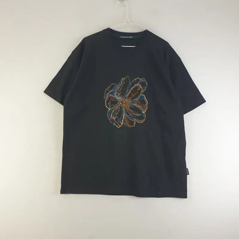 [BUNJANG] Andersson Bell Black Flower T-shirt / 앤더슨벨 남L 블랙 플라워 반팔티셔츠 L8361