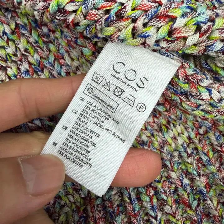 [BUNJANG] COS Women's Mixed Color Knit Sweater - M / 정품) COS 코스 여성 믹스 컬러 니트 스웨터 M