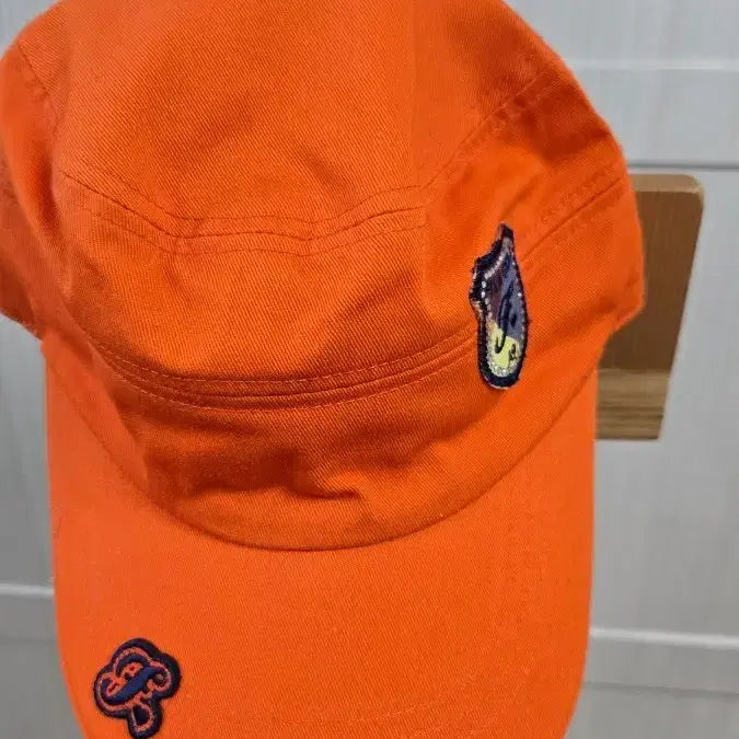 [BUNJANG] Fila Golf Orange Cap with Patch / 휠라 골프 오렌지색 캡모자 패치 장식