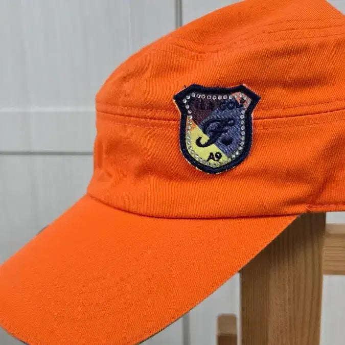 [BUNJANG] Fila Golf Orange Cap with Patch / 휠라 골프 오렌지색 캡모자 패치 장식