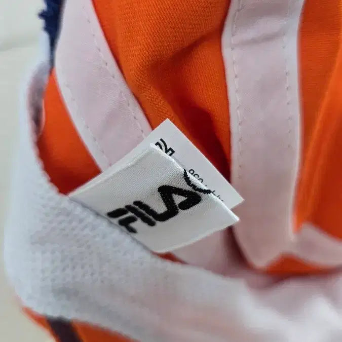 [BUNJANG] Fila Golf Orange Cap with Patch / 휠라 골프 오렌지색 캡모자 패치 장식