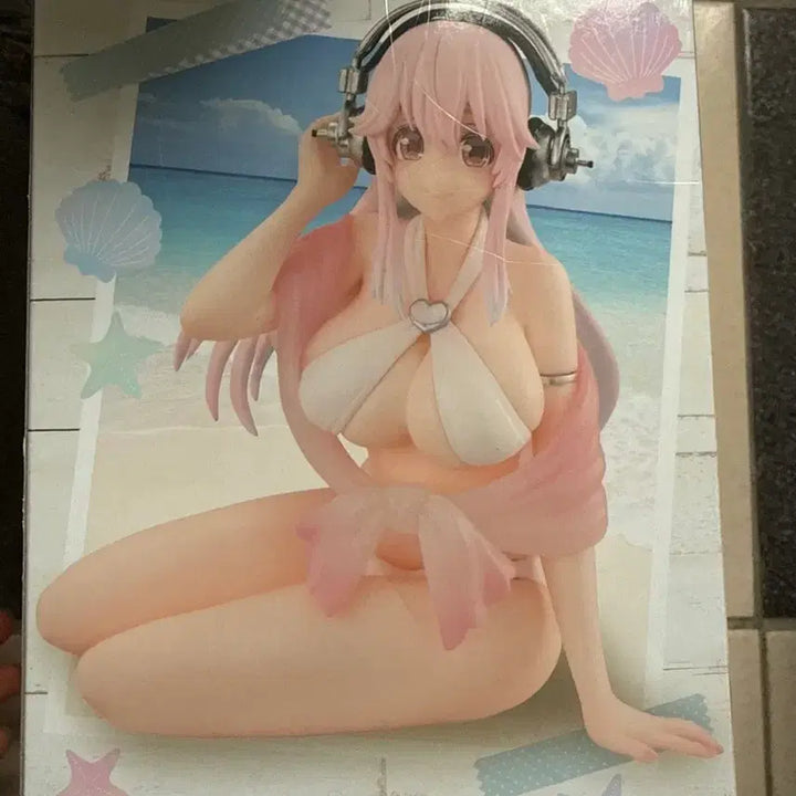 [BUNJANG] Sonico White Bikini Figure (Sealed) / 소니코 화이트 비키니 누들스토퍼 미소녀 피규어 미개봉 피규어
