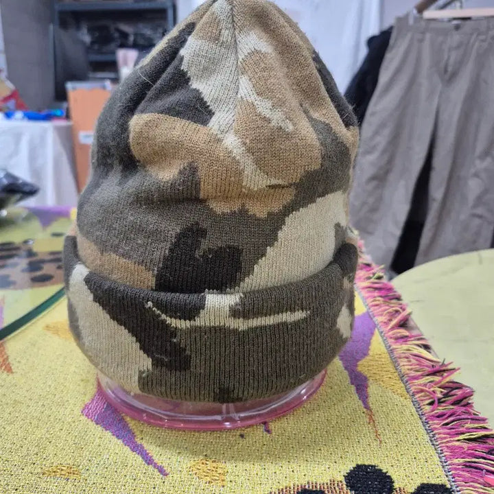[BUNJANG] New Era Camo Knit Beanie / {만원빈티지} 뉴에라 카모 니트 비니 모자