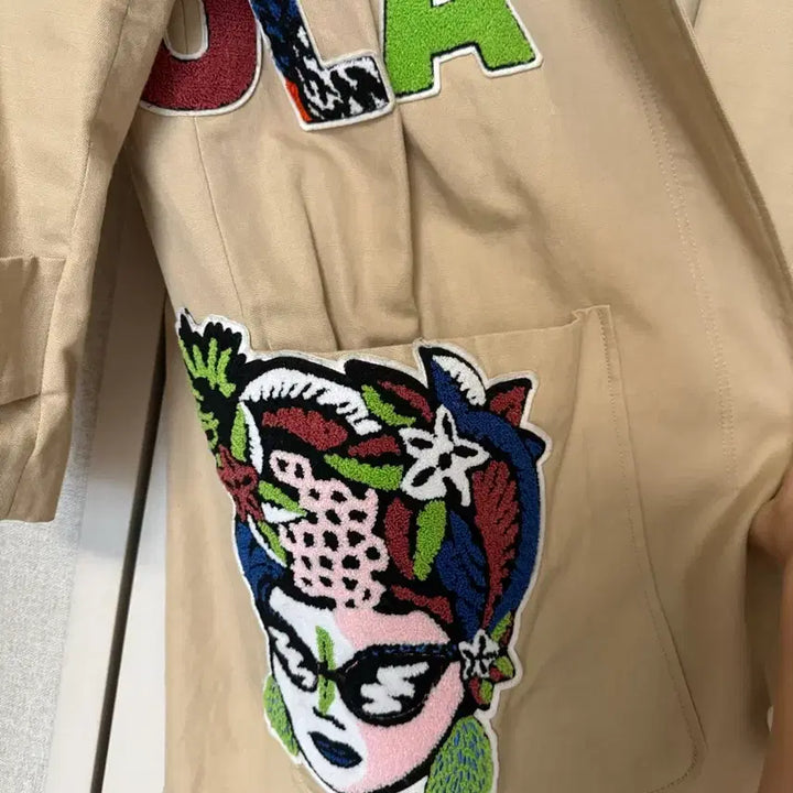 [BUNJANG] Bimba Y Lola Patchwork Trench Jacket / 빔바이롤라 패치 워크 트랜치 자켓