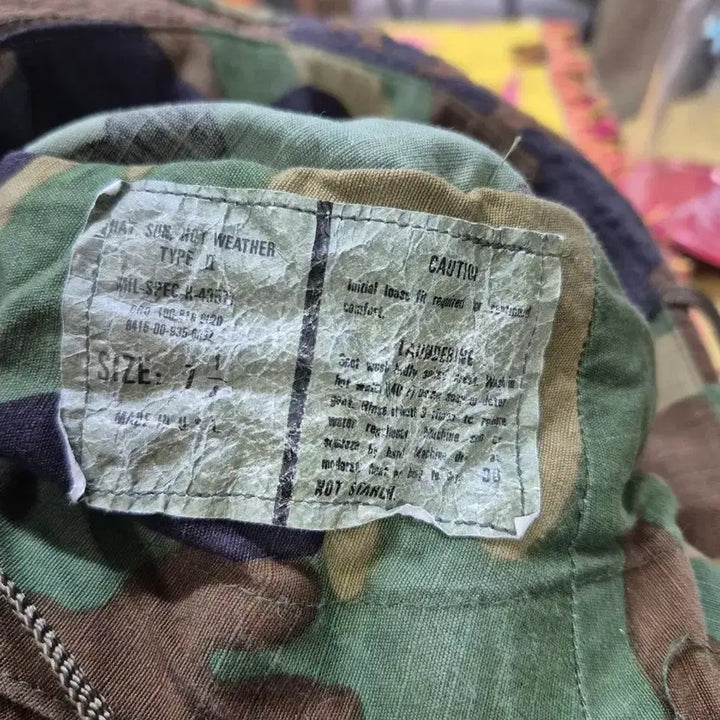 [BUNJANG] {만원빈티지} 밀리터리 스타일 카모플라쥬 버킷햇 / {만원빈티지} 밀리터리 스타일 카모플라쥬 버킷햇