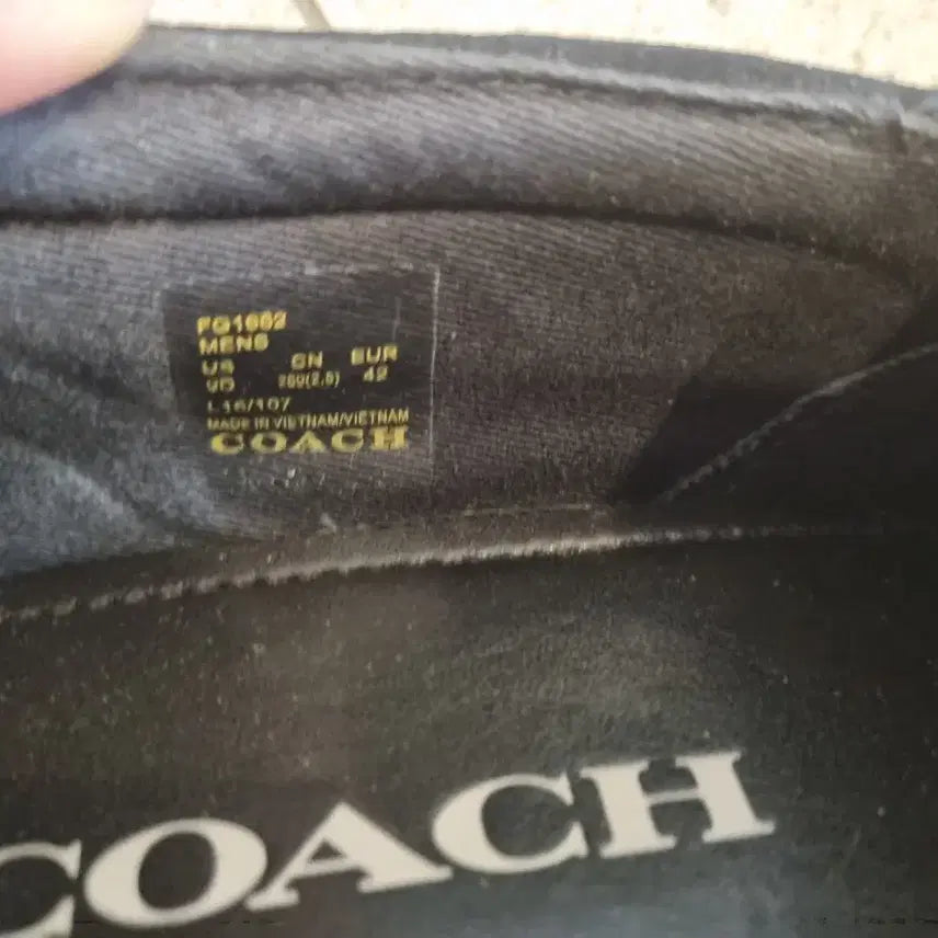 [BUNJANG] 코치 플라워 프린트 슬립온 블랙 / 코치 플라워 프린트 슬립온 블랙