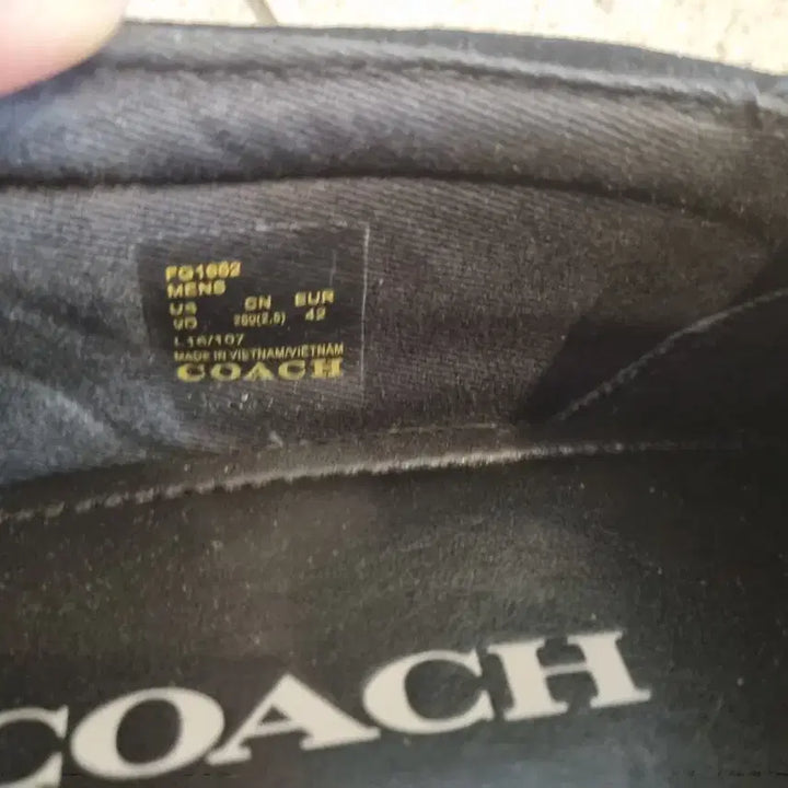 [BUNJANG] 코치 플라워 프린트 슬립온 블랙 / 코치 플라워 프린트 슬립온 블랙