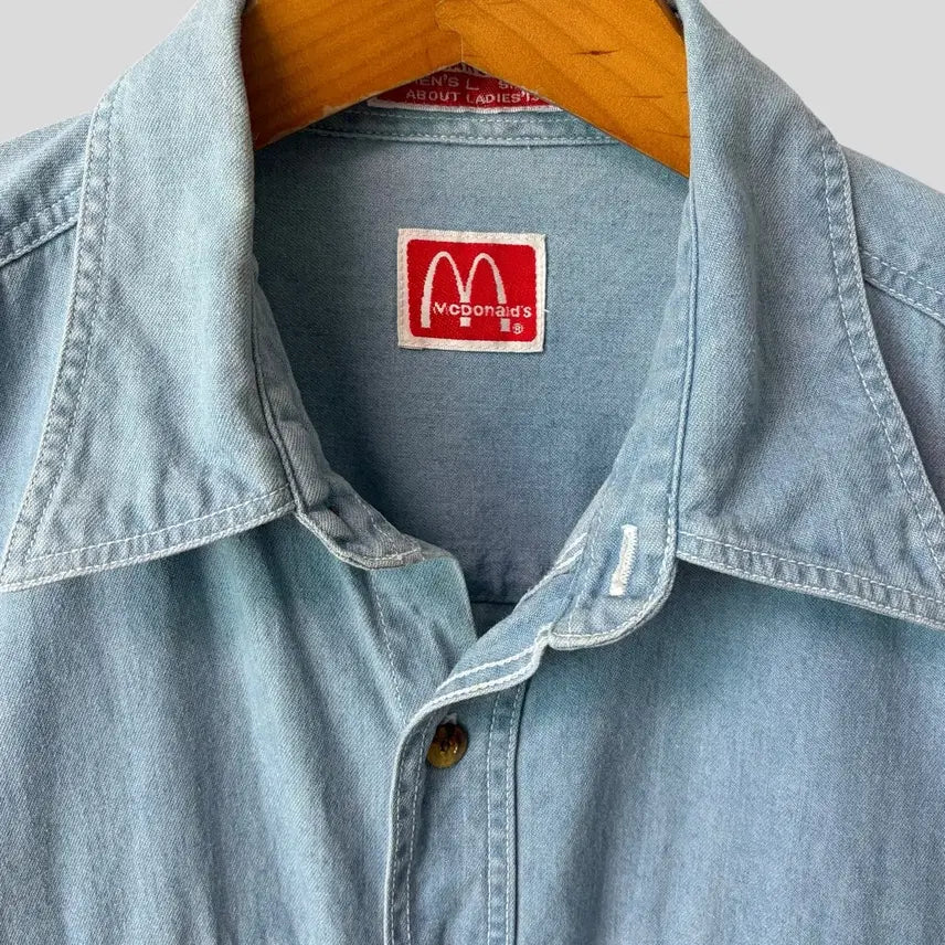 [BUNJANG] McDonald's Vintage Denim Shirt (L) / (L)빈티지 McDonald's 맥도날드 데님셔츠