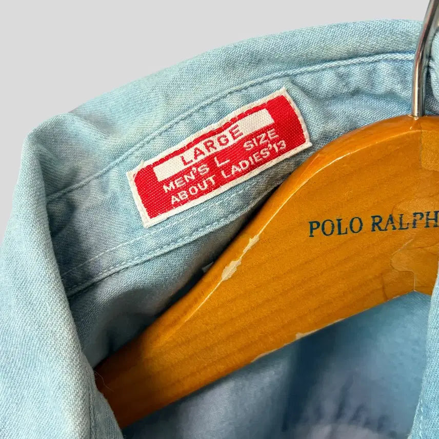 [BUNJANG] McDonald's Vintage Denim Shirt (L) / (L)빈티지 McDonald's 맥도날드 데님셔츠