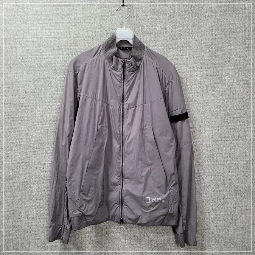 [BUNJANG] National Geographic Gray Woven Jacket - Men's M / 34. 내셔널지오그래픽 그레이 우븐자켓 남성M
