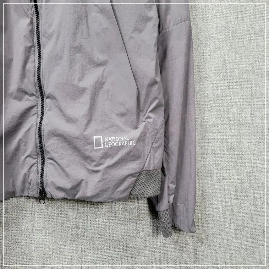 [BUNJANG] National Geographic Gray Woven Jacket - Men's M / 34. 내셔널지오그래픽 그레이 우븐자켓 남성M