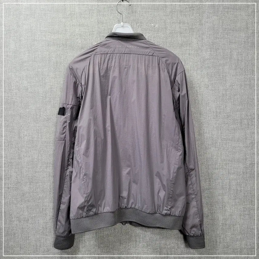 [BUNJANG] National Geographic Gray Woven Jacket - Men's M / 34. 내셔널지오그래픽 그레이 우븐자켓 남성M
