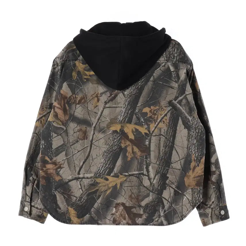 [BUNJANG] Zara Real Tree Camouflage Hooded Zip-Up Jacket / 자라 23FW 리얼트리 카무플라쥬 후드 집업 재킷